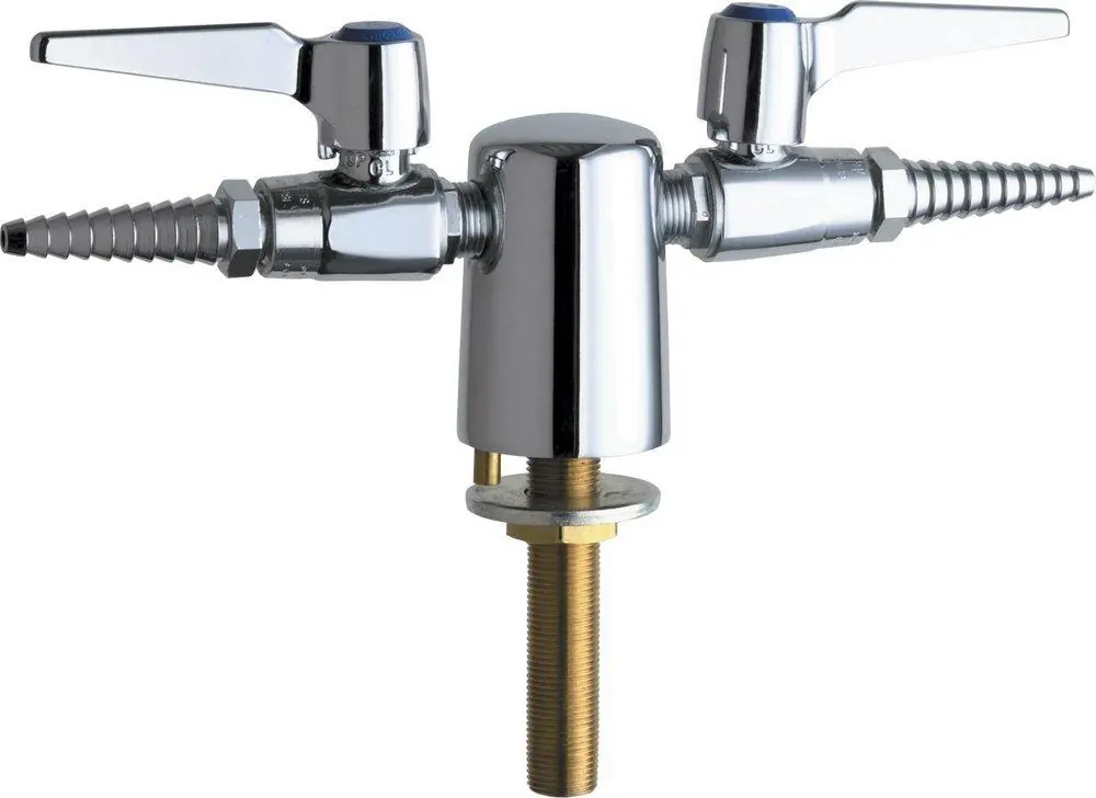 Chicago Faucets 981-VR909CAGCP Turret with 2-Ball Valve in Polished Chrome