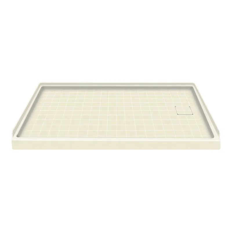 Guangdong Fusheng Innovative F6030R-08 Shower Base 60X30X3 Right Hand Use With Almond Sky