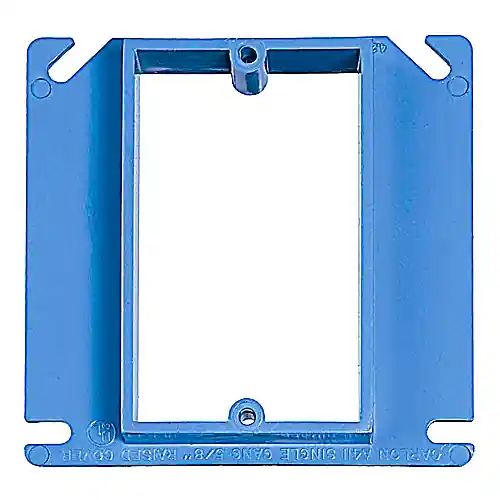 Carlon A411 4 Square 1-Gang Box Cover 5/8 Raised