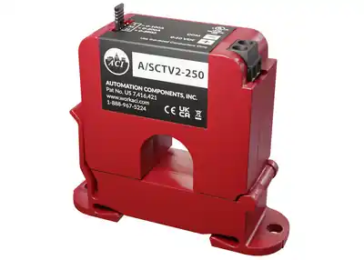 ACI A/SCTV2-250 Current Sensor Split Core 0-10 VDC Output Jumper Selectable Range: 0-100