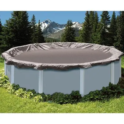 Swimline PCO1434 Super Deluxe 30' Round Winter Cover 34' Cover Size Blue/Black