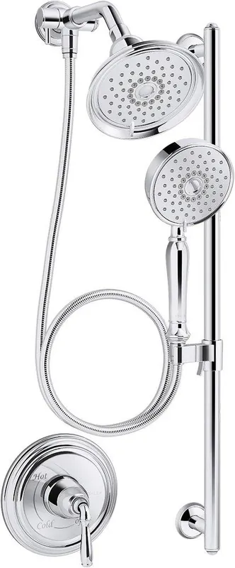 Kohler 22179-G-CP Bancroft Essentials Performance Showering Package, Polished Chrome
