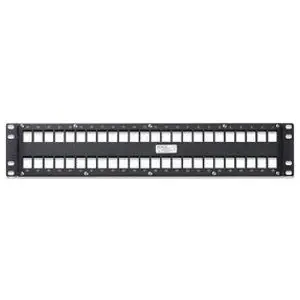 KeyConnect AX103115 KeyConnect Empty Modular Patch Panel 48-Port 2 RU Black