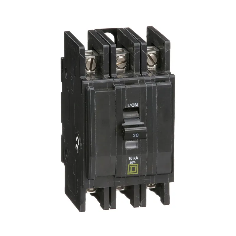 Square D QOU330B Mini Circuit Breaker 35A 3 Pole 240 VAC 10kA
