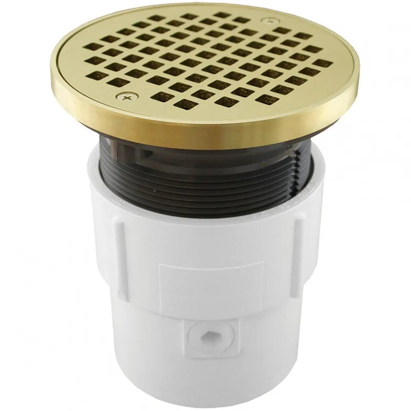 Jones Stephens D53430 3X4 PVC PF AD GP DRAIN W/5 PB STR & RING