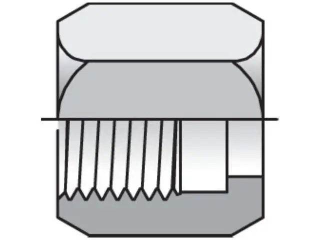 Parker 12BTX-B Triple-Lok 37 Nut, Sleeve, Locknut BTX