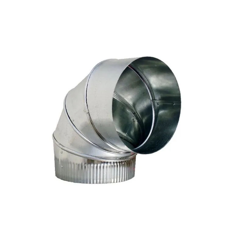 Air Duct Products 5221.12-26 12 inch 90 Degree Galvanized Elbow 26 Gauge