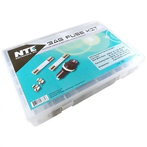 NTE Electronics 74-3AGKIT Fuse Kit Fast Slow and Fuse Holders