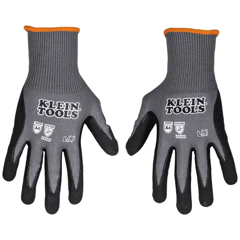 Klein 60588 Knit Dipped Gloves Cut Level A4 Touchscreen Medium