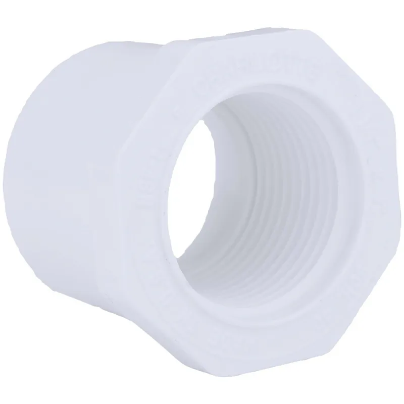 Charlotte Pipe PVC021081000HA 1-1/4 In. SPG x 1 In. FPT Schedule 40 PVC Bushing