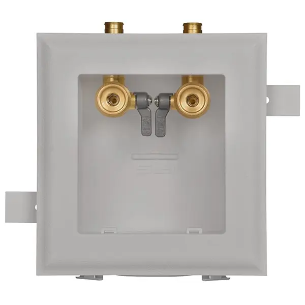 IPS Corporation MBS1211/82893 Water-Tite MultiBox 82893 Washing Machine Single Outlet Box System With Quarter Turn Valve PVC