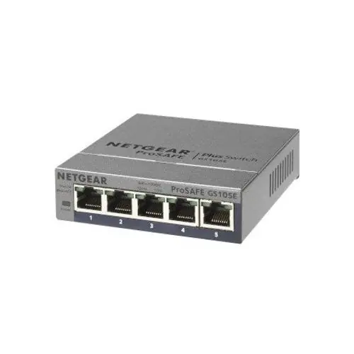 Netgear GS105E ProSafe Plus Switch, 5-Port Gigabit Ethernet