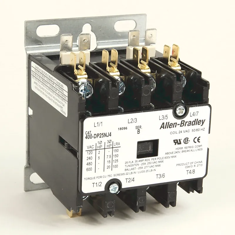 Rockwell Automation 400-DP25NJ1 Definite Purpose Contactor 25A 24V 50/60Hz