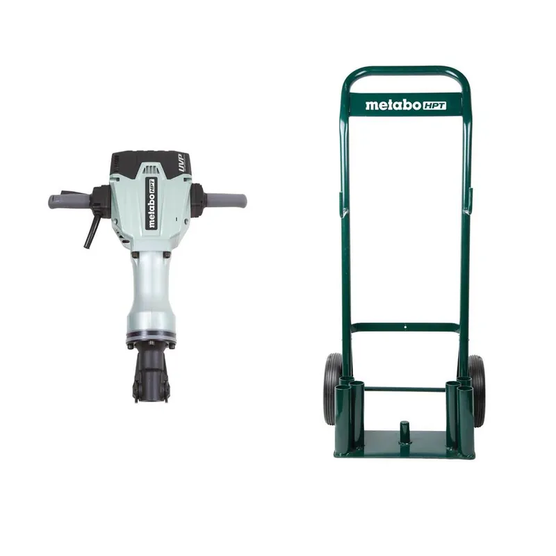 Metabo HPT KITH90SGCM 70 Lb 1-1/8 Hex Demolition Hammer & Cart Combo Kit