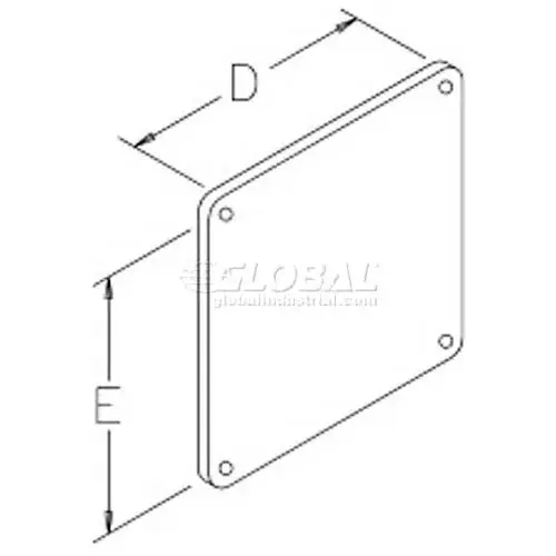 Hoffman F66WPSS Closure Plate 6.00x6.00 SS
