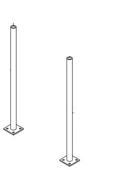 JAY R SMITH MFG 0636URP-50 Pair of 50 Upright Replacement 0636ZURP-50