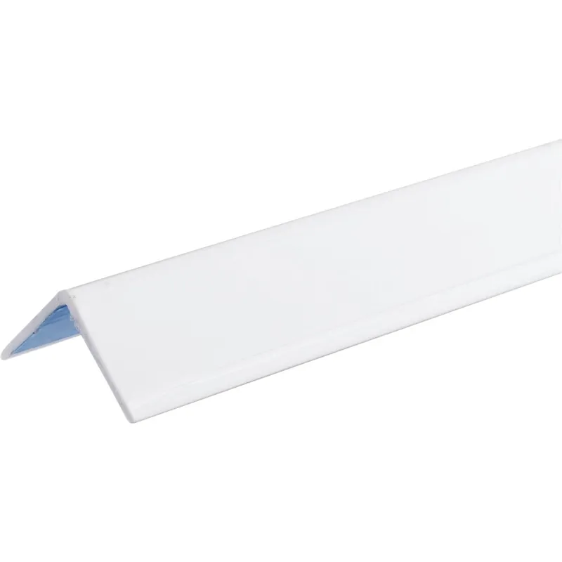 Wallprotex SS4118C-11045 1-1/8 In. x 4 Ft. White Self-Adhesive Corner Guard