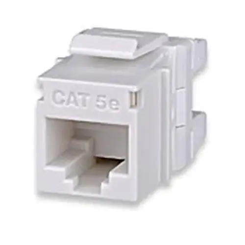 Signamax KJ458MT-C5E Cat 5e MT-Series Unscreened Keystone Jack, T568A/B Wiring, Light Ivory