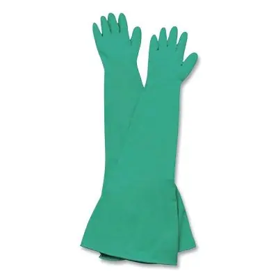 Honeywell NIT2710 Nitri-Box Nitrile Glovebox Sleeves Size 10 Green - 12 Dozen