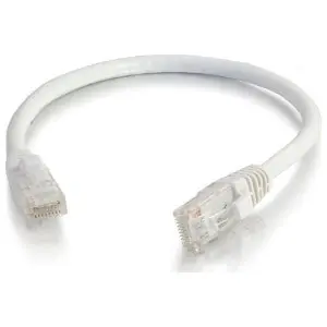 Quiktron 576-A25-010 Cat 6a Network Patch Cable 10 ft  L White