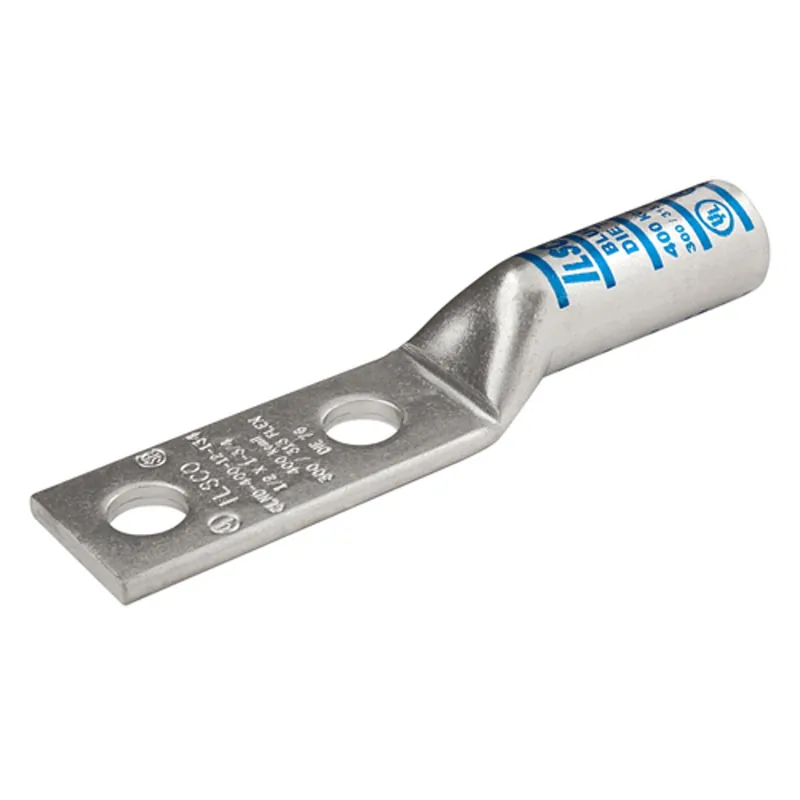 ILSCO CLND-2-38-1 Surecrimp Copper Compression Lug Conductor Size 2 2-Holes 3/8 in Bolt Size 1 in Hole Spacing