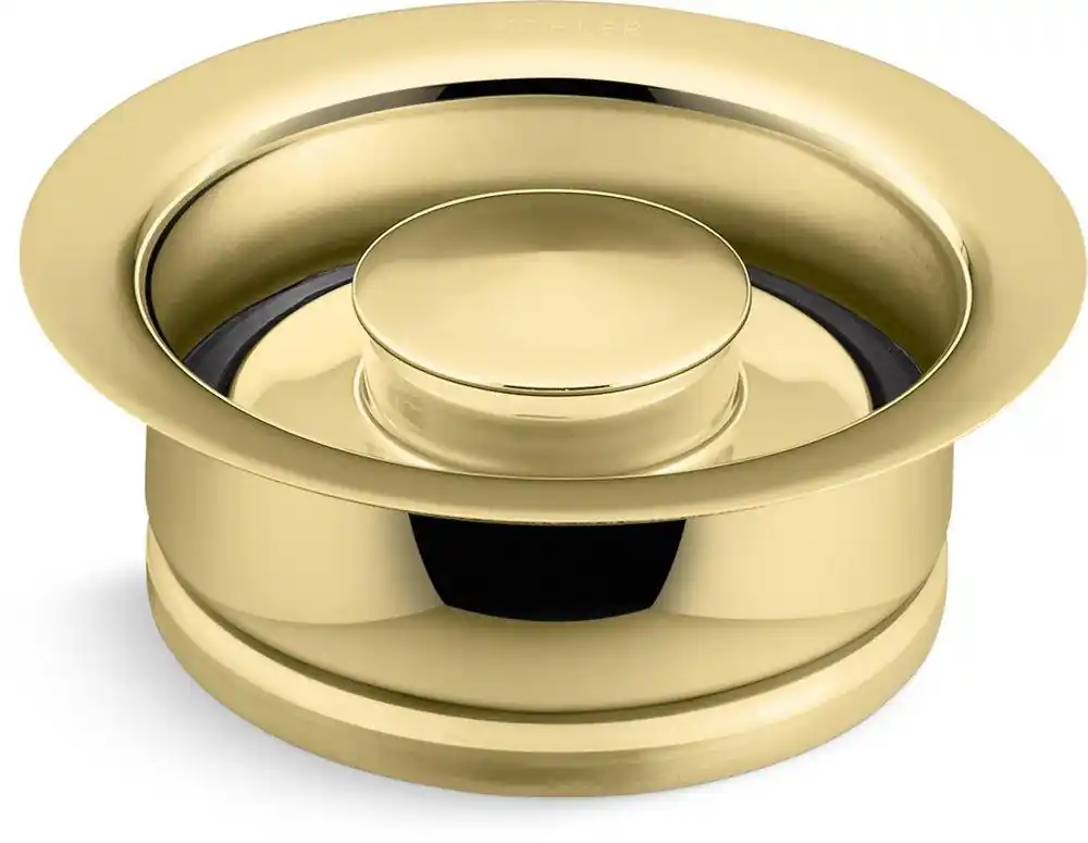 KOHLER 11352-PB Metal Disposer Flange & Stopper in Vibrant Polished Brass