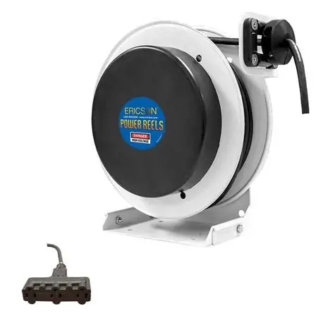 Ericson F3123-25-TT15 3100 Flex Rig Retractable Cable Reel 125 V 25 ft L Cord