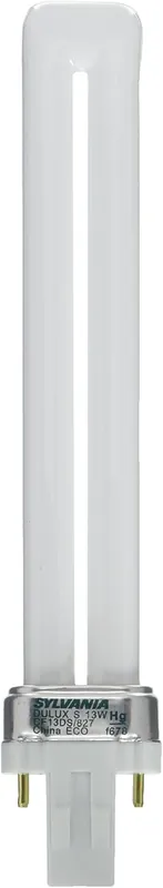 LEDVANCE 20491 SYLVANIA DULUX 13W Single Compact Fluorescent Lamp, GX23 2-Pin Base, 2700K Soft White, 1 Pack