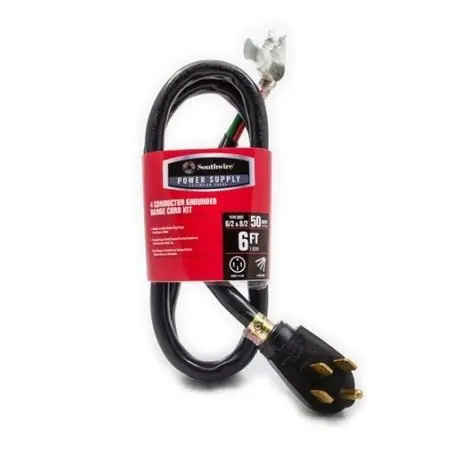 Cord A5436004BL American Insulated Wire Association SRDT 4 Wire Range Cord Kits PVC 250 V