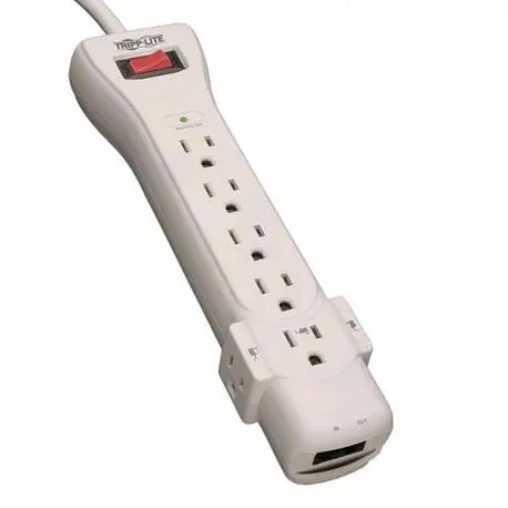 Tripp Lite SUPER6TEL Protect It! Surge Protector With Right-Angle Plug and 6 ft L Cord