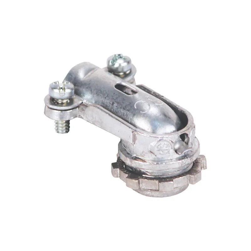 Steel City XC290 3/8 Non-Insulated 90 Degree Zinc 2-Screw Clamp Connector