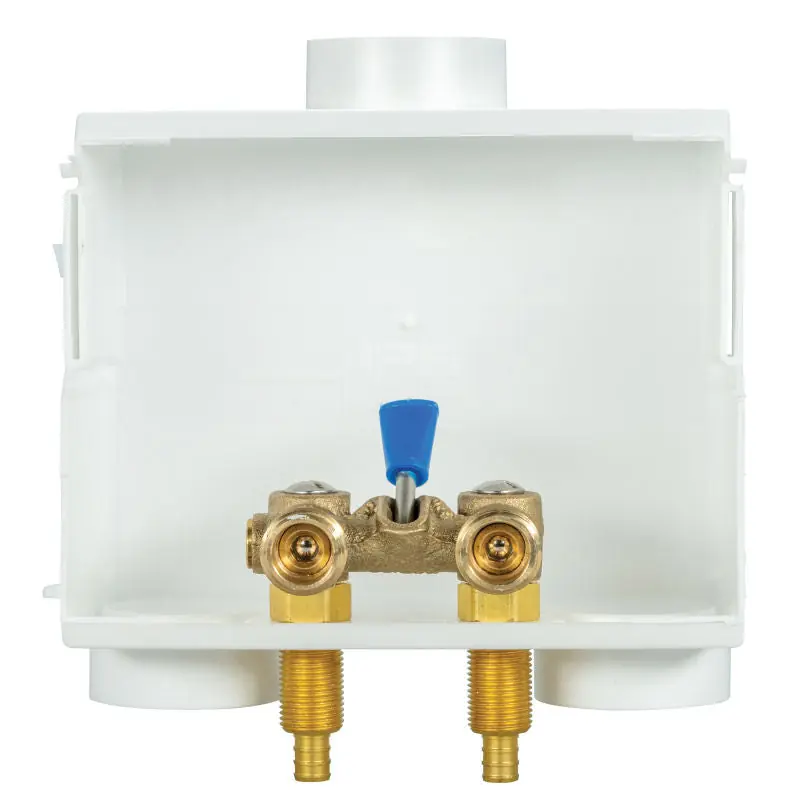 IPS Corporation 85682 W2800-X 1/2 PEX Dual Drain Washing Machine Outlet Box
