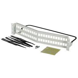 ORTRONICS PSAHJU48-W HDJ Series White 48 Port Unloaded Angled Panel