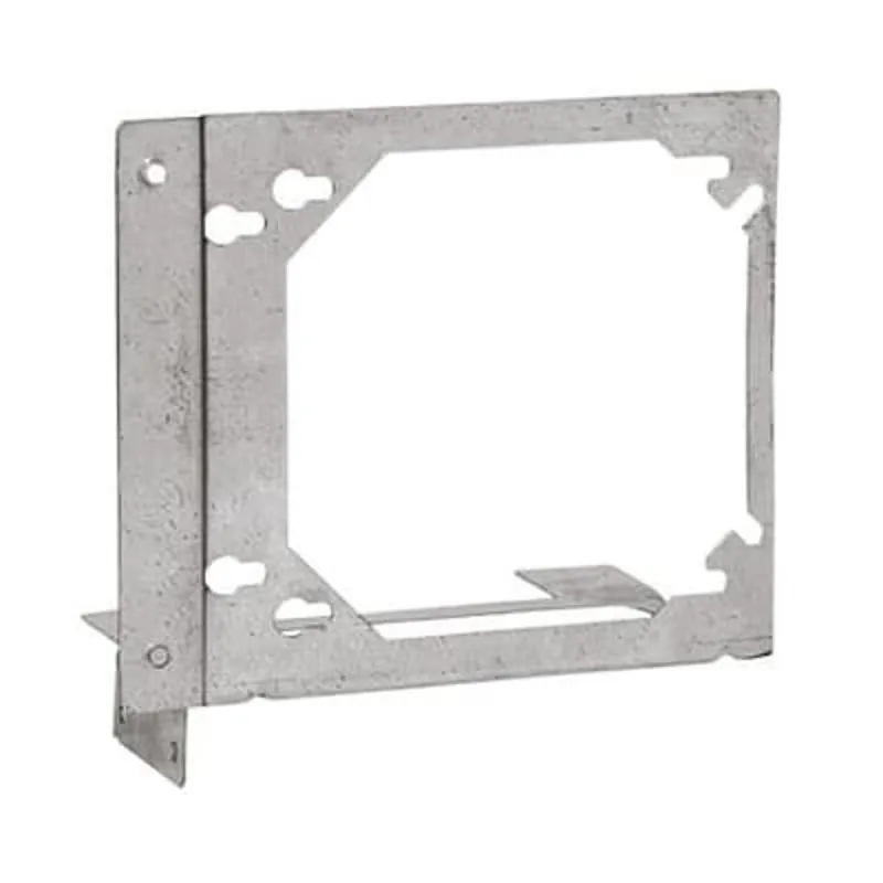 Steel City SSF-SH2346 Mounting Bracket Galvanized Finish For 4 Inch And 4-11/16 Inch Outlet Boxes To 2-1/3 Inch 3-5/8 Inch 4 Inch And 6 Inch Metal Studs