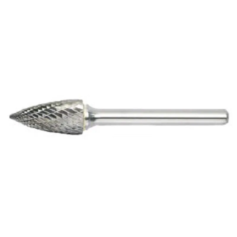 RADNOR 64006952 RADNOR SG-3L6DC 3/8 X 3/4 Pointed Tree Shape Double Cut Carbide Burr