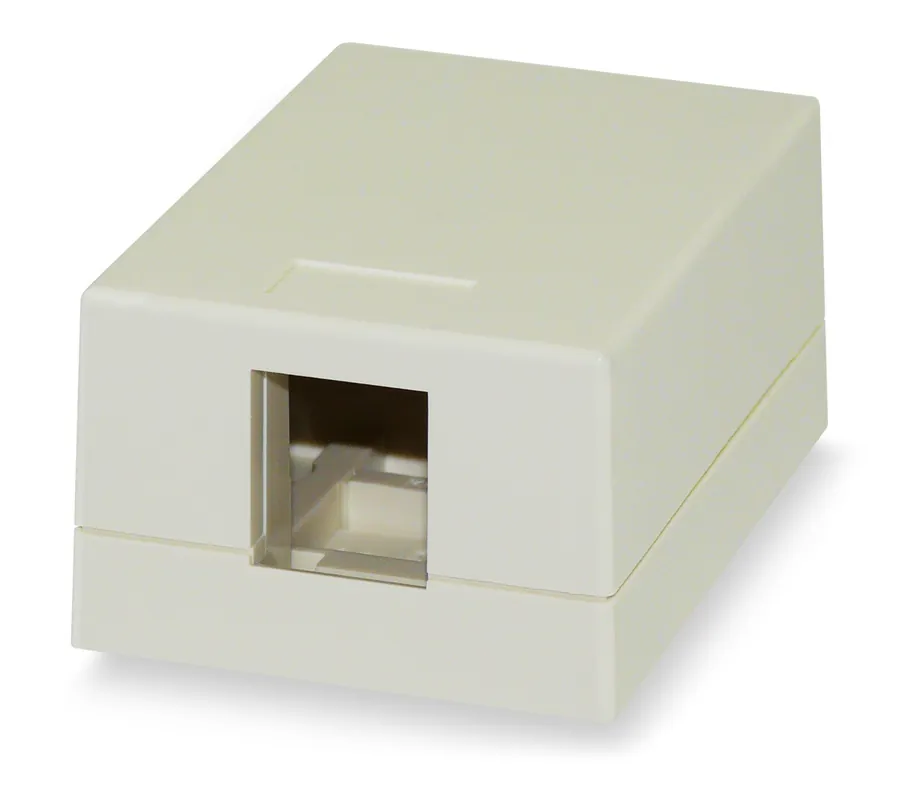 Signamax SMKL-1-DI 6-Port Surface Mount Box Dark Ivory