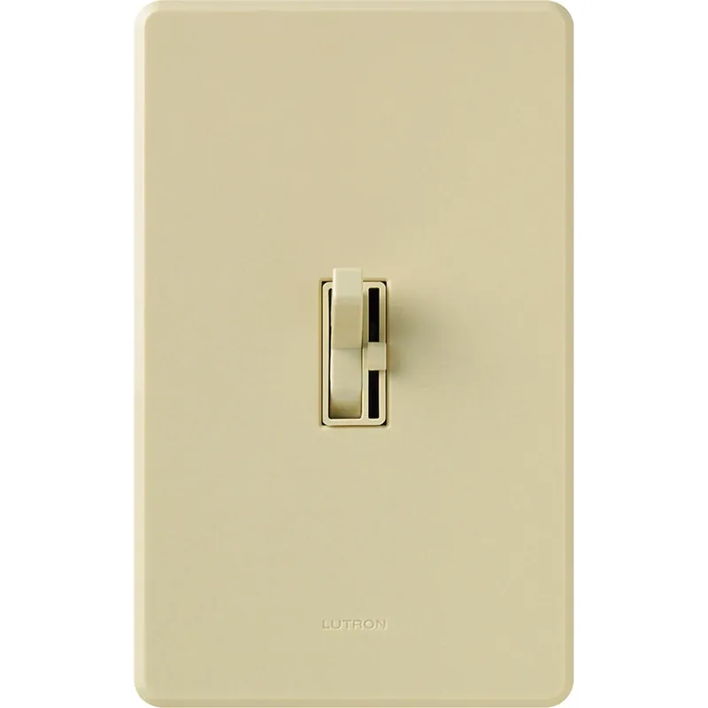 Lutron AY-603P-IV Ariadni Dimmer, Incandescent/Halogen, 3-way, preset, 120V/600W in ivory