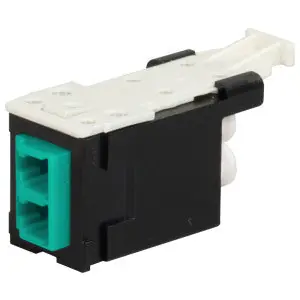 Ortronics HDFM-FLC2CL-00 Infinium HD Fiber Module - LC Duplex, Aqua