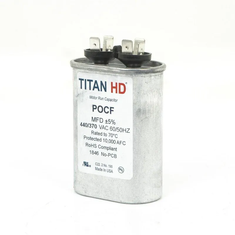 Packard POCF20A Titan HD 20 MFD 440/370V Oval Run Capacitor
