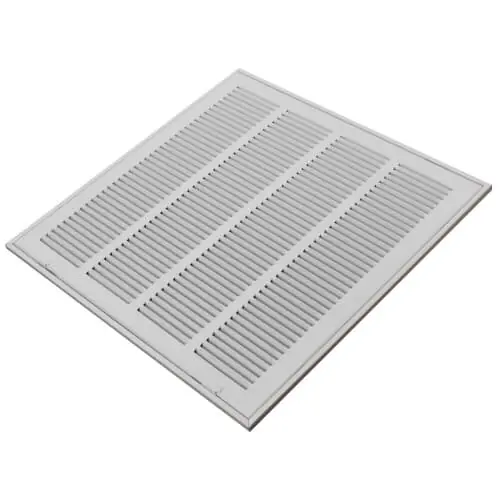Hart & Cooley 43410 16 x 20 White Sidewall/Ceiling Return Air Filter Grille