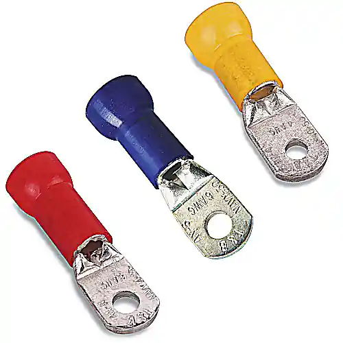 ABB RD367 Thomas & Betts RD367 8 AWG Wire Range #10 Bolt Hole Red Insulated Nylon Ring Terminal