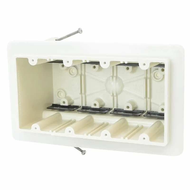 Allied Moulded Products 4304-NKV Fiberglass 4-Gang Vapor Seal Box
