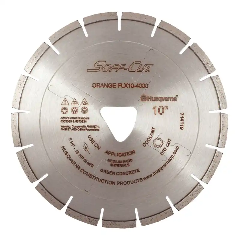 Husqvarna 575383218 Husqvarna 10 x .100 FLX 4000 Orange Diamond Blade