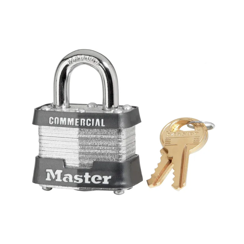 Master Lock Company 3LHKA3213 Tumbler Padlock Keyed Alike 4-Pin W1 Cylinder 1-9/16 Width 2 Shackle Clearance