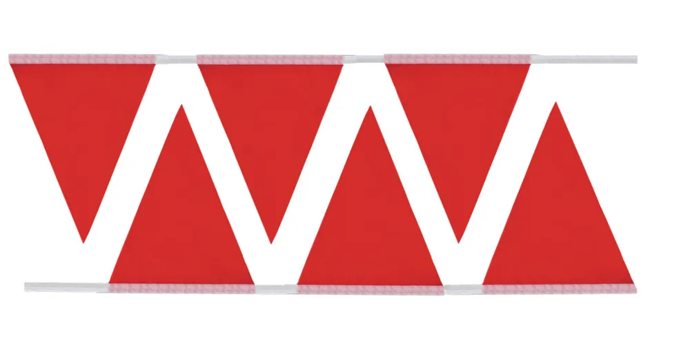 Presco SPF912100R Pennant Flag 9 x 12 x 100' Red