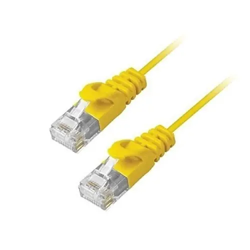 Comprehensive MCAT6-5PROYLW MicroFlex Pro AV/IT CAT6 Snagless Patch Cable 5' Yellow