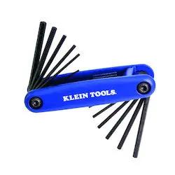 klein 70573 grip-it 12 key hex set - inch/metric