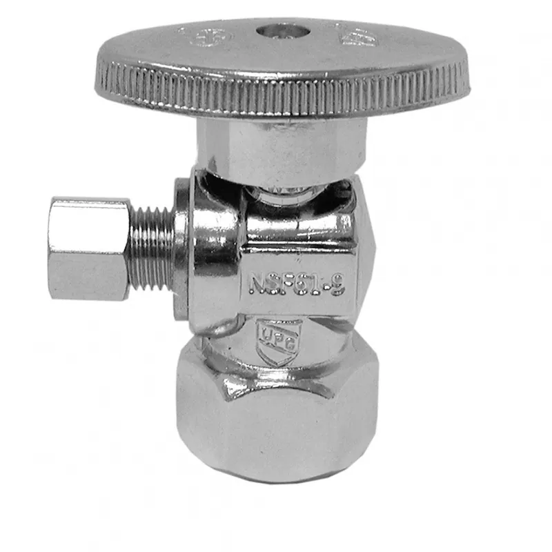 JONES STEPHENS CORP S10328 1/2FIP X1/4OD CHR ANGLE 1/4TURN SPLY STP