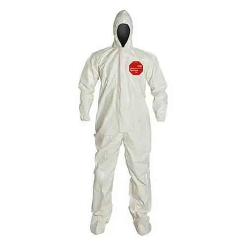 DuPont D13484403 Tychem 4000 Coverall White 2X-Large