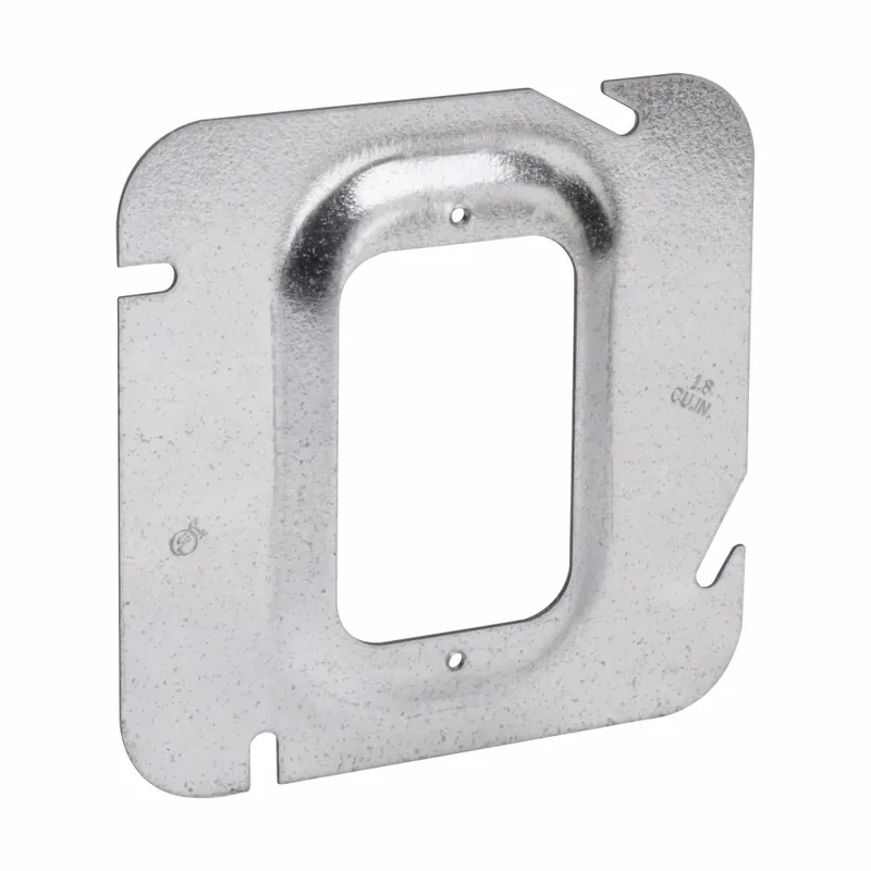 Crouse-Hinds TP582 4-11/16 Square Box Cover 1-Device 1-1/4 Raised